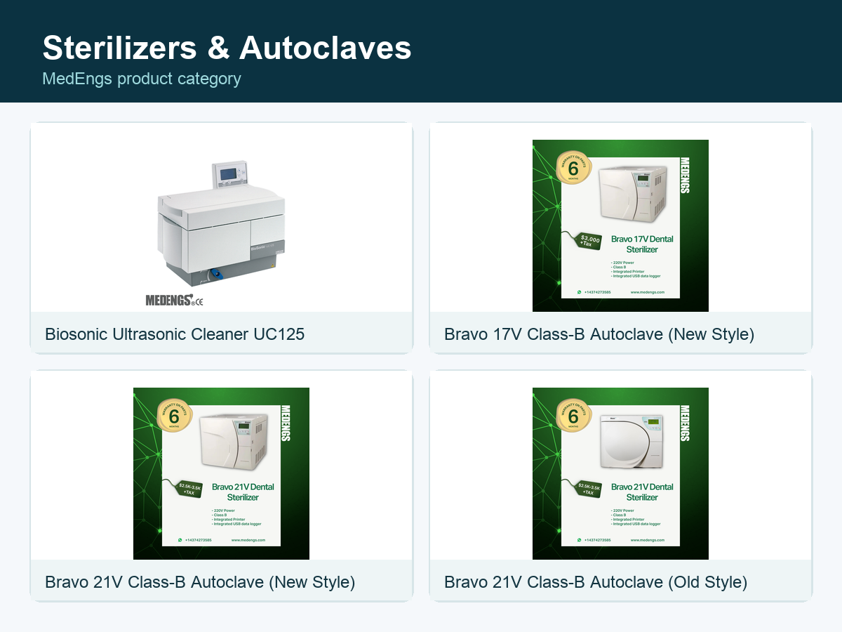 Sterilizers & Autoclaves category preview